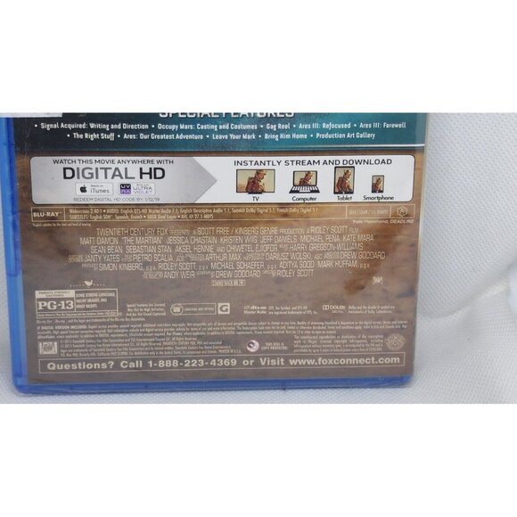 The Martian (2015) Blu-ray | Matt Damon | PG-13 | Ridley Scott - Picture 9 of 10